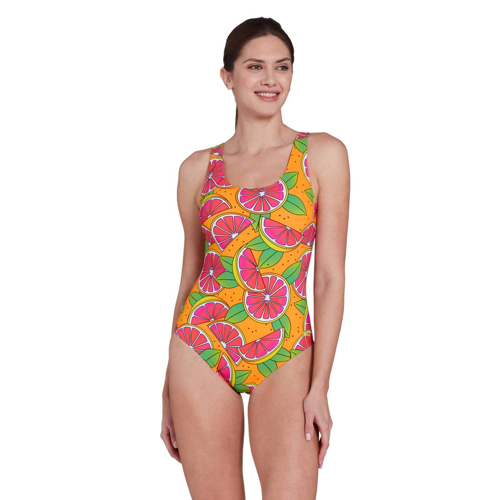 Maillot de bain une pièce Ecofeel Scoopback Zesti Taille 38 Zoggs 462376ZEST38