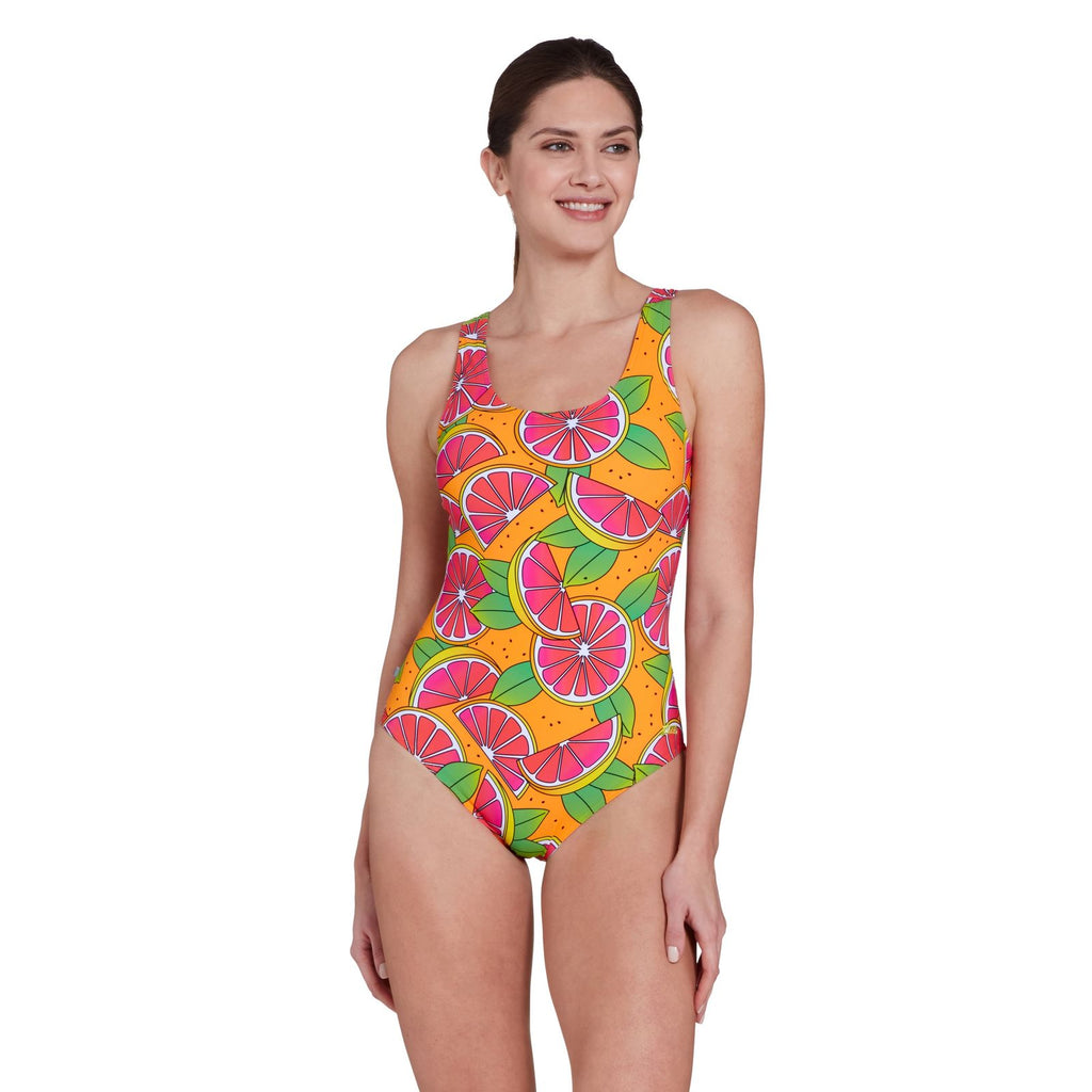Maillot de bain une pièce Ecofeel Scoopback Zesti Taille 44 Zoggs 462376ZEST44
