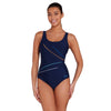 Maillot de bain une pièce ajustable Macmaster Scoopback Spatial Taille 36 Zoggs 462412SPAT36