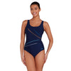 Maillot de bain une pièce ajustable Macmaster Scoopback Spatial Taille 44 Zoggs 462412SPAT44