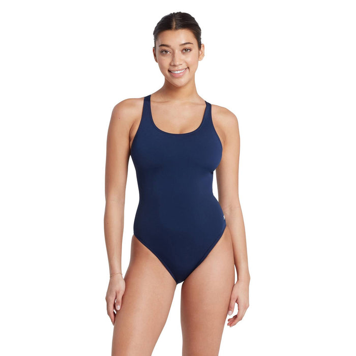 Maillot de bain une pièce Cottesloe dos nageur femme bleu marine taille 40-XL Zoggs 462510NV40
