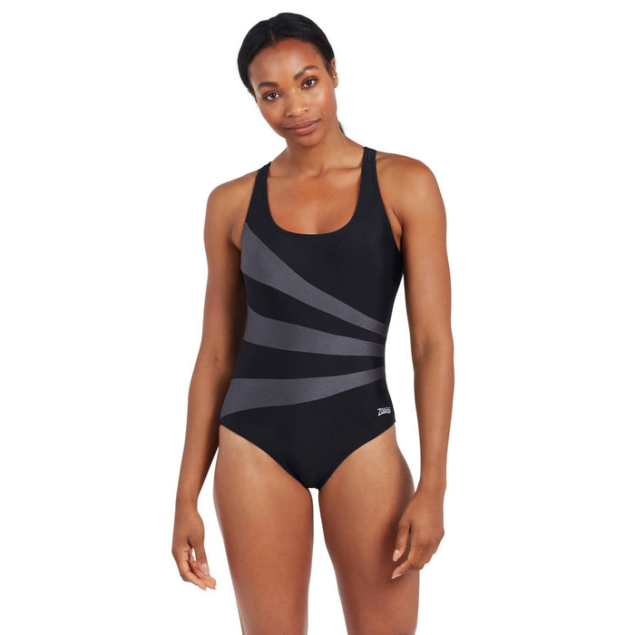 Maillot de bain Une Pièce Sandon Dos Scoop Femme Noir Taille 34-S Zoggs 462553BK34