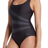 Maillot de bain Une Pièce Sandon Dos Scoop Femme Noir Taille 46-4XL Zoggs 462553BK46