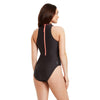 Maillot de bain une pièce Zippé Col Hauteur Femme Noir Taille 32-XS Zoggs 462554BK32