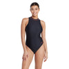 Maillot de bain une pièce Zippé Col Hauteur Femme Noir Taille 40-XL Zoggs 462554BK40