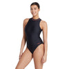 Maillot de bain une pièce Zippé Col Hauteur Femme Noir Taille 40-XL Zoggs 462554BK40
