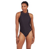 Maillot de bain une pièce Zippé Col Hauteur Femme Noir Taille 40-XL Zoggs 462554BK40