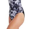 Maillot de bain une pièce Marble Powerback Femme Noir-Blanc Taille 32-XS Zoggs 462569BK32