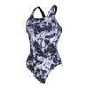Maillot de bain une pièce Marble Powerback Femme Noir-Blanc Taille 32-XS Zoggs 462569BK32