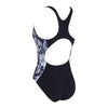 Maillot de bain une pièce Marble Powerback Femme Noir-Blanc Taille 32-XS Zoggs 462569BK32