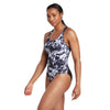 Maillot de bain une pièce Marble Powerback Femme Noir-Blanc Taille 34-S Zoggs 462569BK34