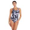 Maillot de bain une pièce Marble Powerback Femme Noir-Blanc Taille 40-XL Zoggs 462569BK40