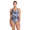 Maillot de bain une pièce Marble Powerback Femme Noir-Blanc Taille 40-XL Zoggs 462569BK40