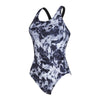 Maillot de bain une pièce Marble Powerback Femme Noir-Blanc Taille 42-XXL Zoggs 462569BK42