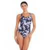 Maillot de bain une pièce Marble Powerback Femme Noir-Blanc Taille 42-XXL Zoggs 462569BK42