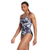 Maillot de bain une pièce Marble Powerback Femme Noir-Blanc Taille 42-XXL Zoggs 462569BK42