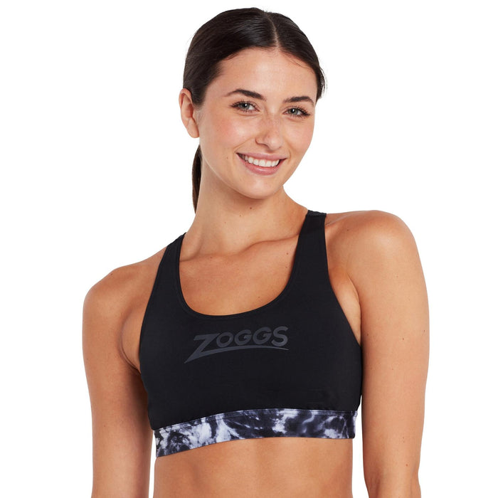 Maillots de bain deux pièces Marble Actionback Noir-Blanc Taille 36-M Zoggs 462571BK36