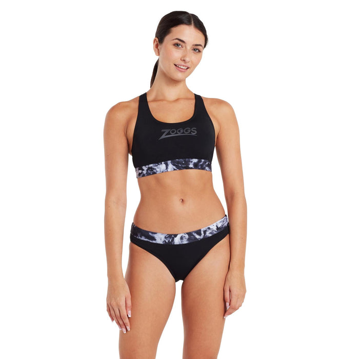 Maillots de bain deux pièces Marble Actionback Noir-Blanc Taille 36-M Zoggs 462571BK36