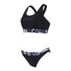 Maillots de bain deux pièces Marble Actionback Noir-Blanc Taille 36-M Zoggs 462571BK36