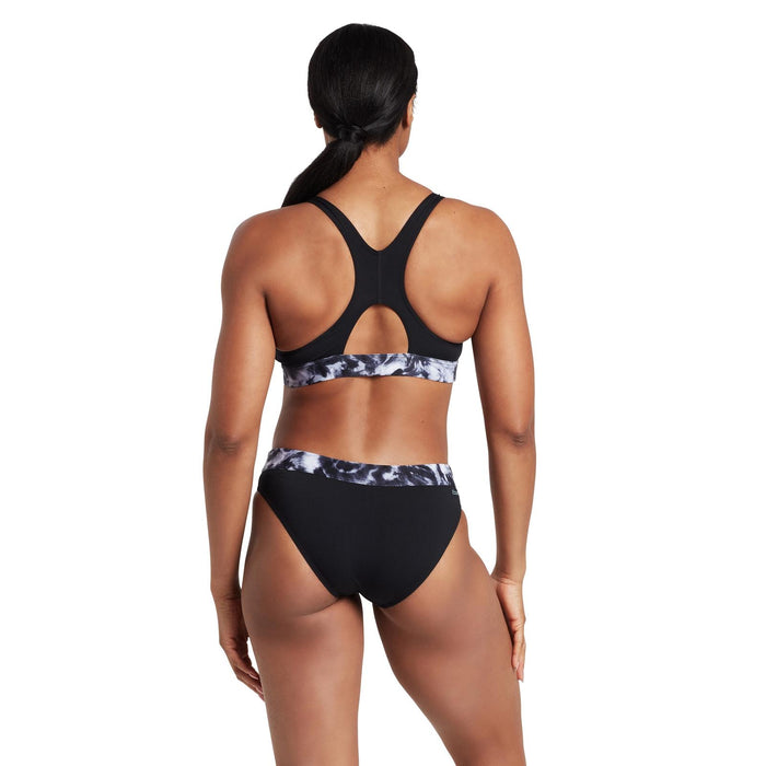Maillots de bain deux pièces Marble Actionback Noir-Blanc Taille 36-M Zoggs 462571BK36