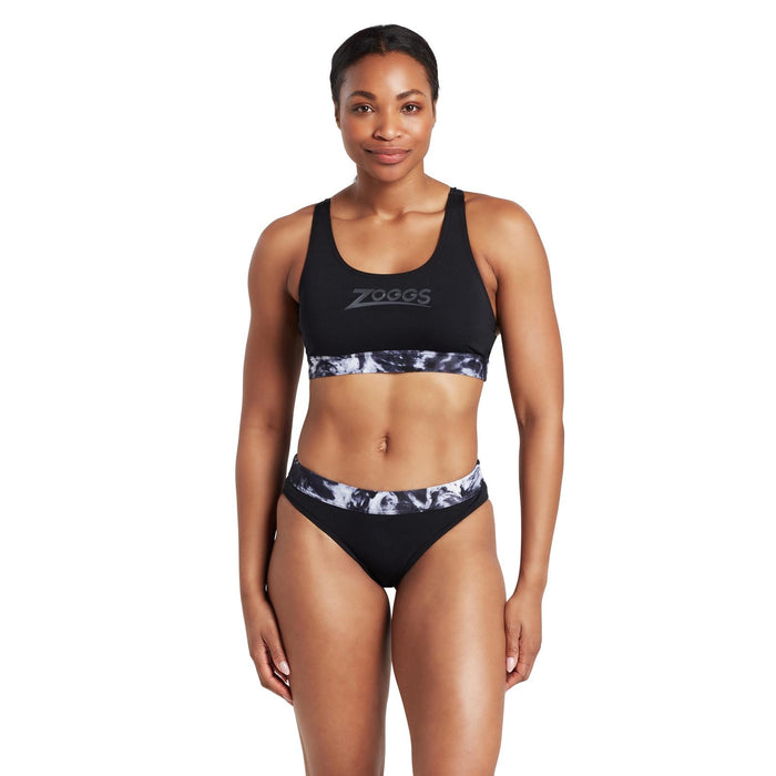 Maillots de bain deux pièces Marble Actionback Noir-Blanc Taille 36-M Zoggs 462571BK36