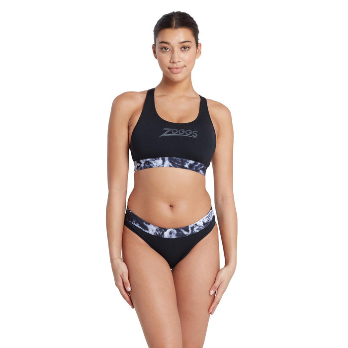 Maillots de bain deux pièces Marble Actionback Noir-Blanc Taille 36-M Zoggs 462571BK36