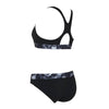 Maillots de bain deux pièces Marble Actionback Noir-Blanc Taille 40-XL Zoggs 462571BK40