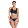 Maillots de bain deux pièces Marble Actionback Noir-Blanc Taille 40-XL Zoggs 462571BK40