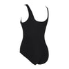 Maillot de bain une pièce Scoopback Argent Ligné Noir Taille 28-XXXS Zoggs 462577BK28