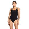 Maillot de bain une pièce Scoopback Argent Ligné Noir Taille 28-XXXS Zoggs 462577BK28