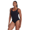 Maillot de bain une pièce Scoopback Argent Ligné Noir Taille 28-XXXS Zoggs 462577BK28