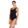 Maillot de bain une pièce Scoopback Argent Ligné Noir Taille 28-XXXS Zoggs 462577BK28