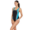 Maillot de bain one-piece Toronto Flyback Noir-Turquoise Taille 40-XL Zoggs 462579BKTQ40