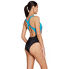 Maillot de bain one-piece Toronto Flyback Noir-Turquoise Taille 40-XL Zoggs 462579BKTQ40