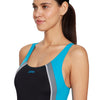 Maillot de bain one-piece Toronto Flyback Noir-Turquoise Taille 40-XL Zoggs 462579BKTQ40