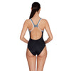 Maillot de bain one-piece Tokyo Iceback Noir-Gris Taille 38-L Zoggs 462580BKGY38