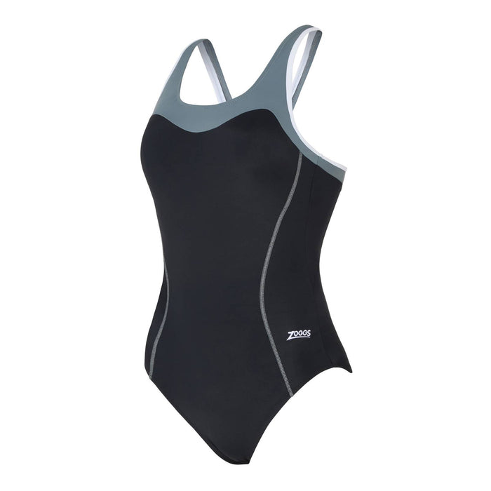 Maillot de bain one-piece Tokyo Iceback Noir-Gris Taille 38-L Zoggs 462580BKGY38