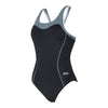 Maillot de bain une pièce Tokyo Iceback Noir-Gris Taille 50-6XL Zoggs 462580BKGY50