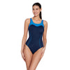 Maillot de bain une pièce Tokyo Iceback Marine-Lumière-Bleue Taille 46-4XL Zoggs 462580NVLB46