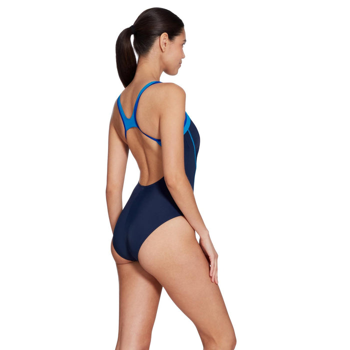 Maillot de bain une pièce Tokyo Iceback Marine-Lumière-Bleue Taille 46-4XL Zoggs 462580NVLB46