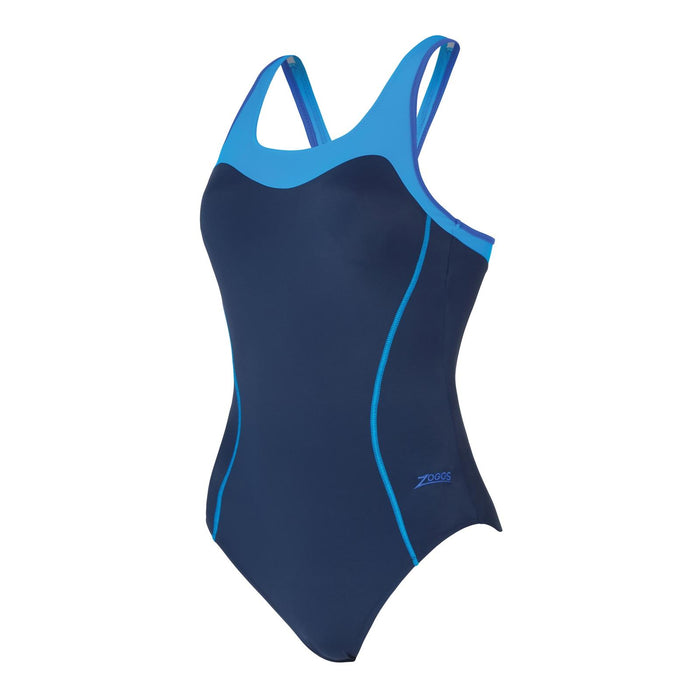 Maillot de bain une pièce Tokyo Iceback Marine-Lumière-Bleue Taille 46-4XL Zoggs 462580NVLB46