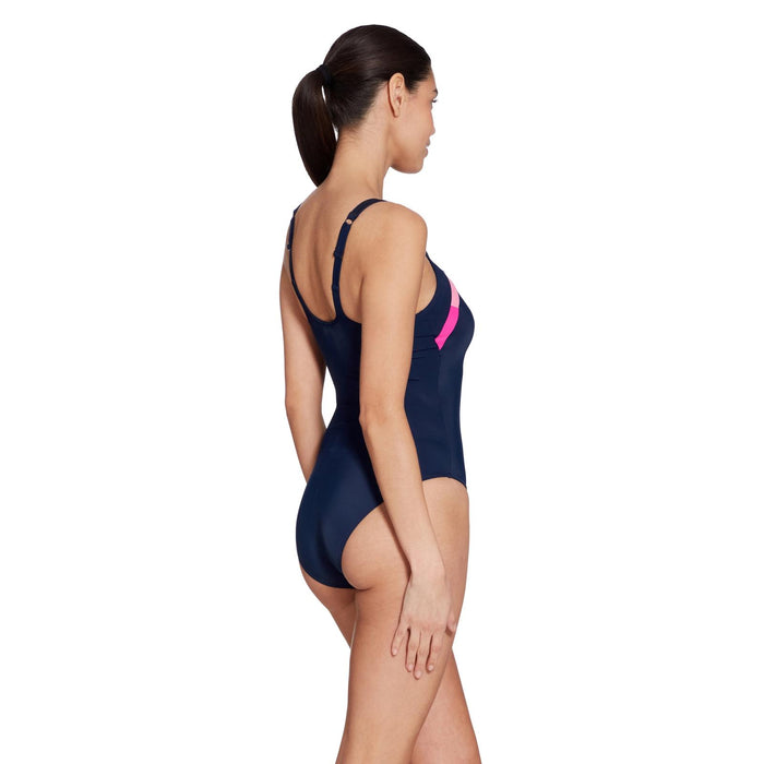 Maillot de bain une pièce Sydney U Marine-Rose Taille 32-XS Zoggs 462581NVPK32