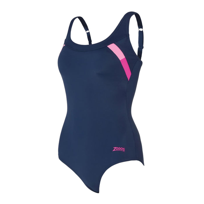 Maillot de bain une pièce Sydney U Marine-Rose Taille 32-XS Zoggs 462581NVPK32