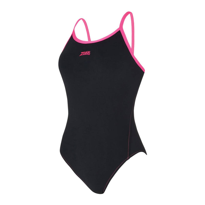 Maillot de bain une pièce Kona Triback Noir-Magenta Taille 28-XXXS Zoggs 462582BKMG28