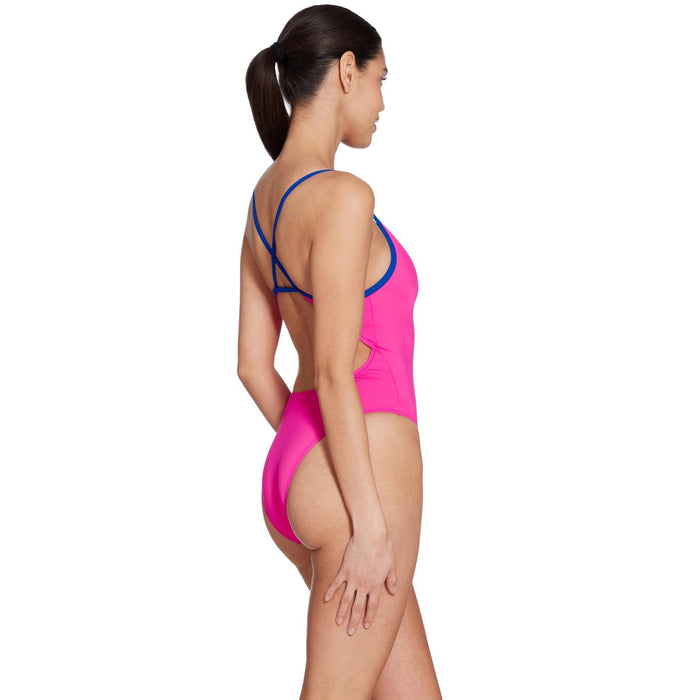 Maillot de bain une pièce Kona Triback Rose-Royal Taille 32-XS Zoggs 462582PKRY32