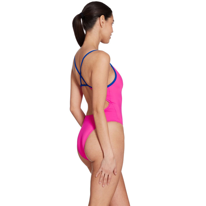 Maillot de bain une pièce Kona Triback Rose-Royal Taille 36-M Zoggs 462582PKRY36