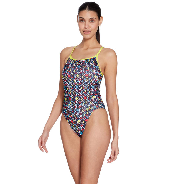 Maillot de bain une pièce Imprimé Rayback E+ Imprimé Supernova Taille 34-S Zoggs 462583SUPE34