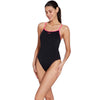 Maillot de bain une pièce Rome Rayback Noir-Magenta Taille 28-XXXS Zoggs 462584BKMG28