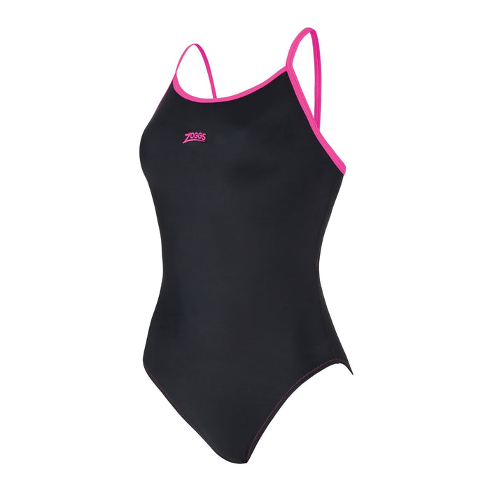 Maillot de bain une pièce Rome Rayback Noir-Magenta Taille 38-L Zoggs 462584BKMG38