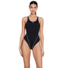 Maillot de bain une pièce Melbourne Haxback Noir-Blanc Taille 38-L Zoggs 462585BKWH38